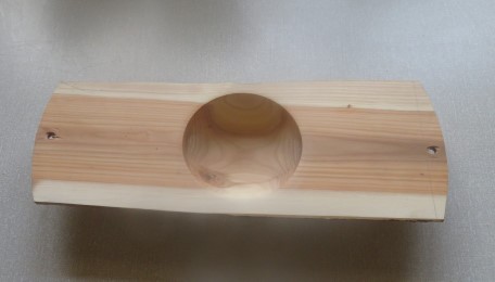 Bowl almost complete. Just remove each end with the hole in